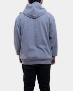 HOODIE "NO HYPE FLAG" // GRAY