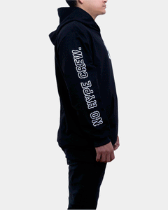 HOODIE "NO HYPE FLAG" // BLACK