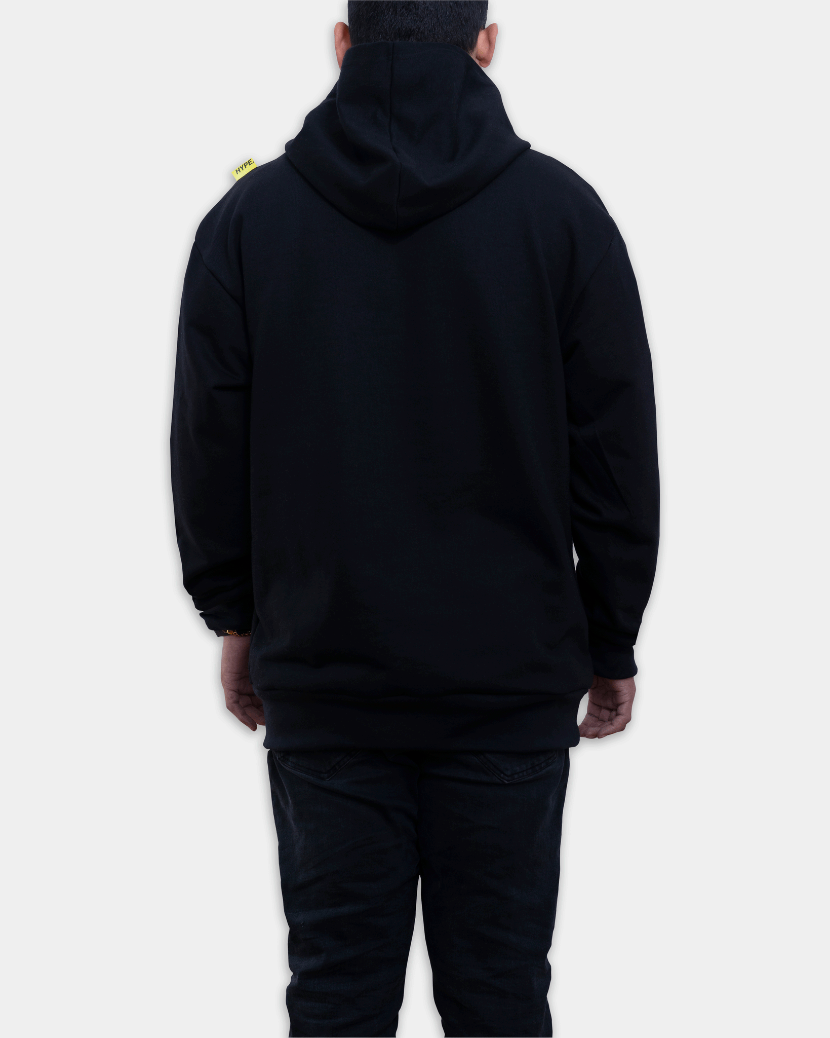 HOODIE "NO HYPE FLAG" // BLACK