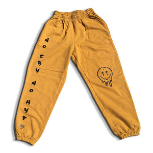 HOODIE AND JOGGER MUSTARD "NO CRY NO HYPE" - COLAB 1LIBRA X VOLATIL